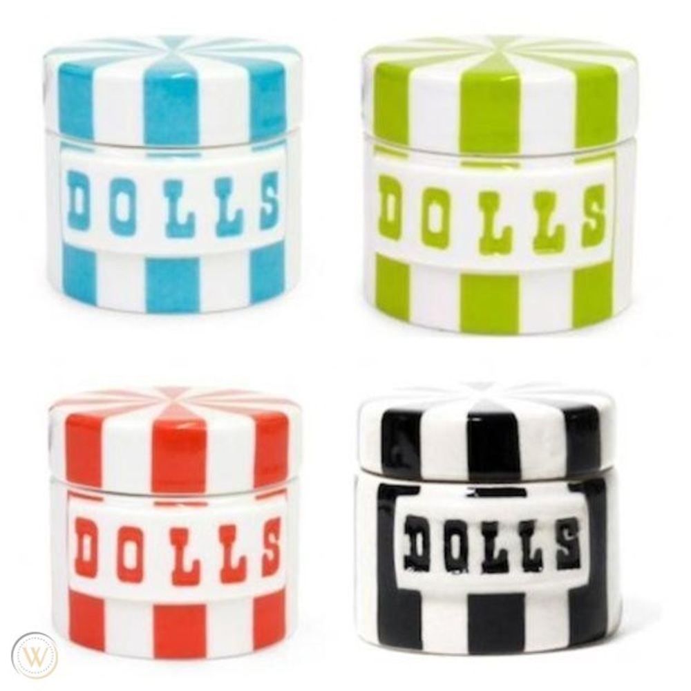Jonathan Adler Dolls Canister - Green